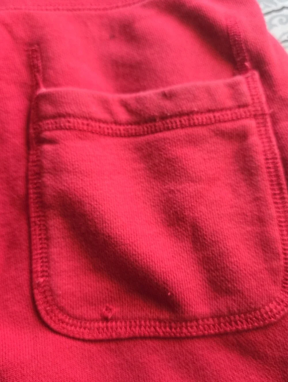 Nike Air Red Fleece Sweat Joggers with Black Logo Mens Size M
